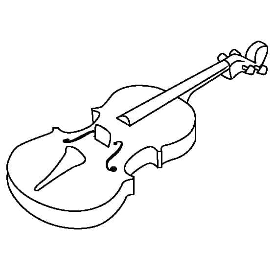 Violine für Kinder ausmalbilder
