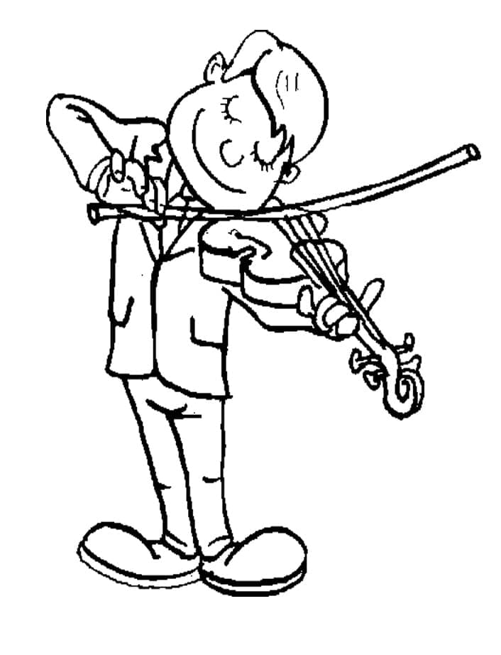 Violine gratis druckbar ausmalbilder