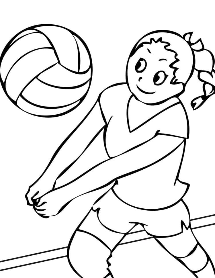 Volleyball 3 ausmalbilder