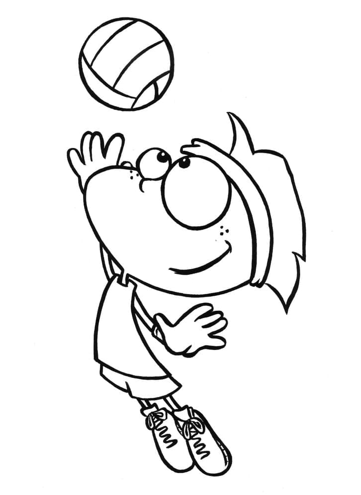 Volleyball Bild Frei ausmalbilder