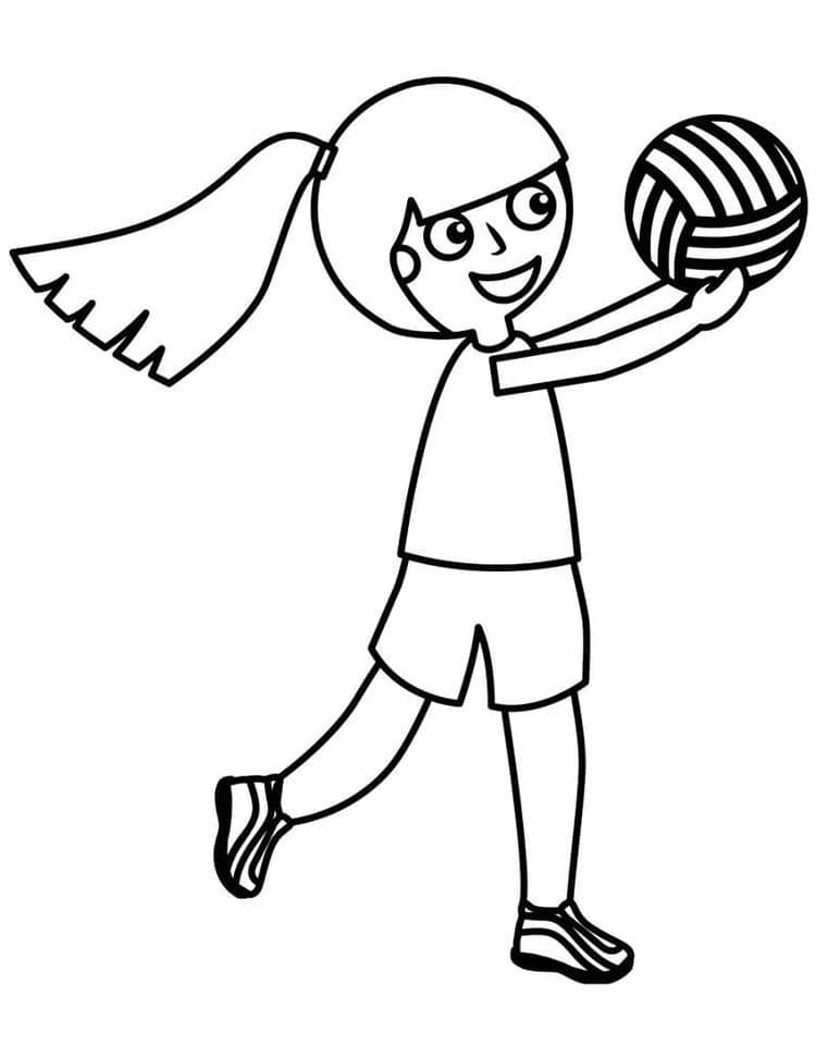 Volleyball Druckbar Frei ausmalbilder