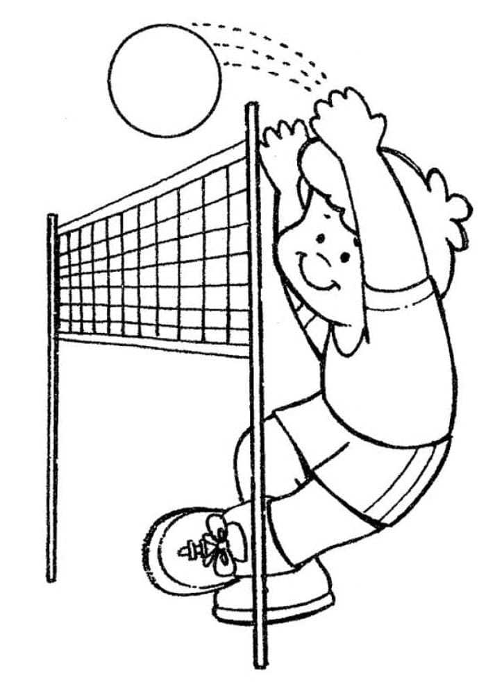 Volleyball Druckbar Kostenlos ausmalbilder
