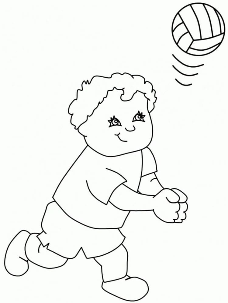 Volleyball Druckbares Für Kinder ausmalbilder
