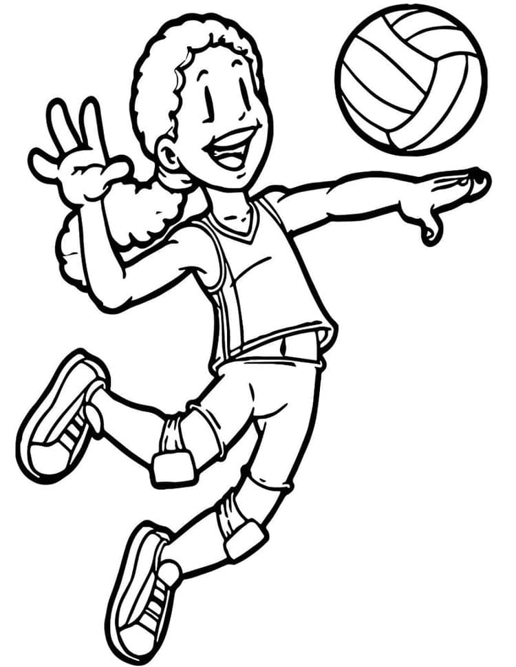 Volleyball Für 1-Jährige Kinder ausmalbilder