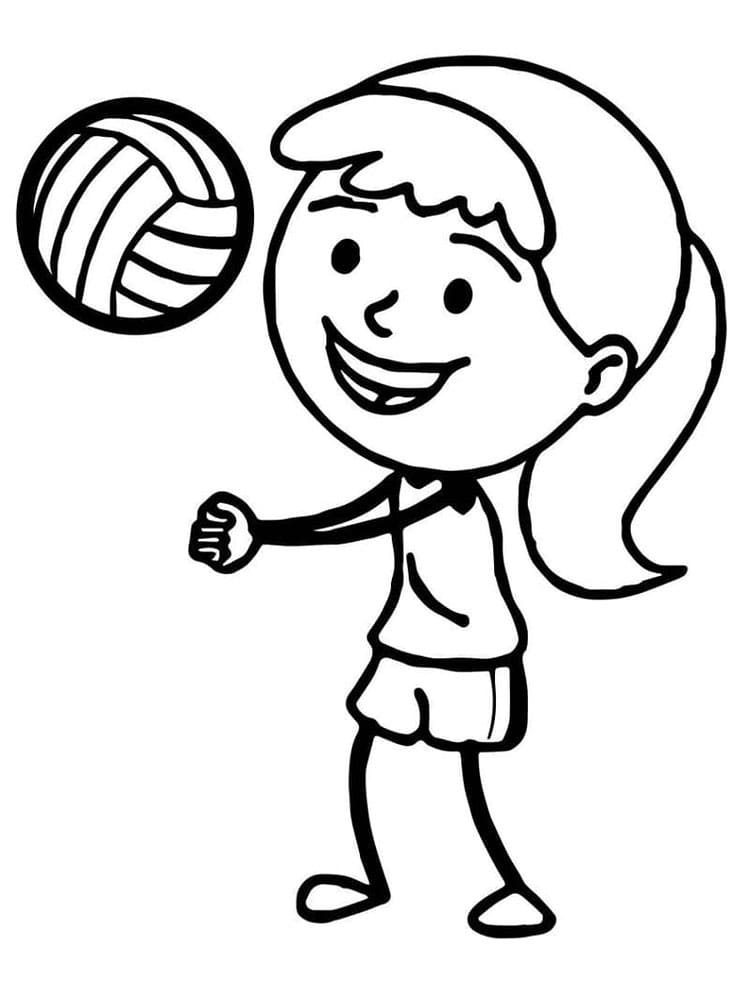 Volleyball Für 5-Jährige Kinder ausmalbilder