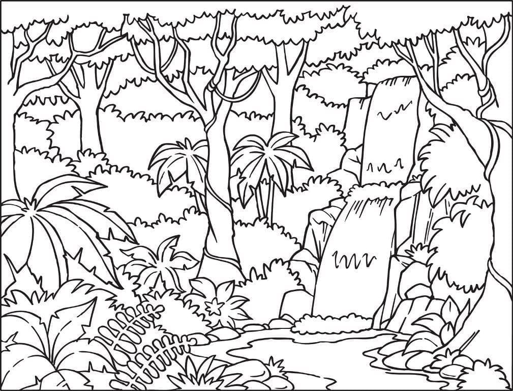 Wald kostenlos ausmalbilder