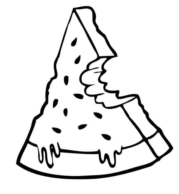 Wassermelone (1) ausmalbilder