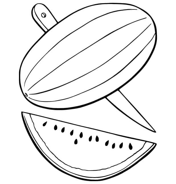 Wassermelone (2) ausmalbilder