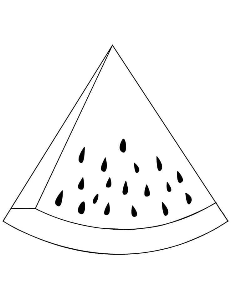 Wassermelone für 2-jährige Kinder ausmalbilder