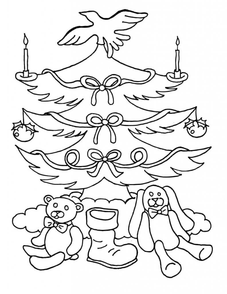 Weihnachtsbaum (3) ausmalbilder