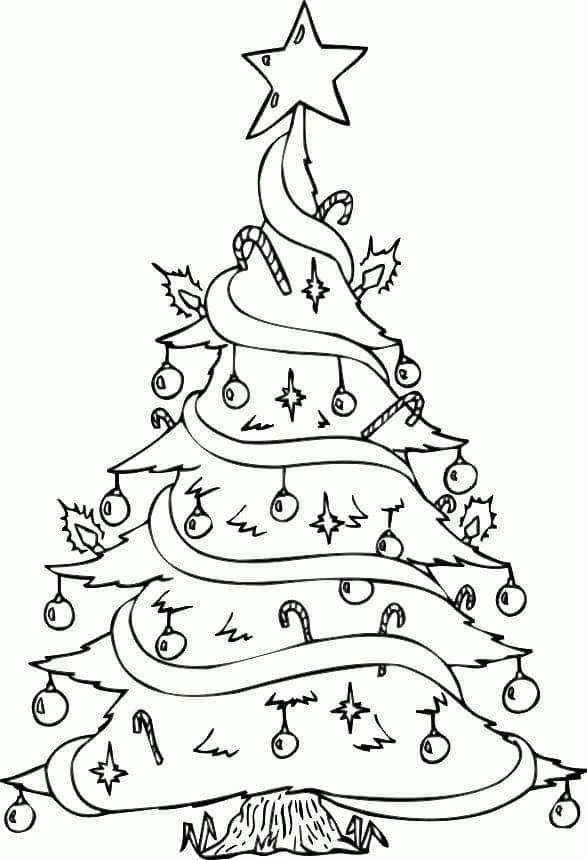 Weihnachtsbaum Bild Frei ausmalbilder