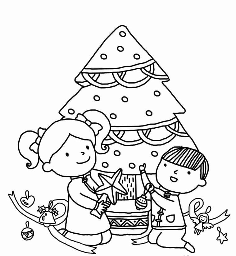 Weihnachtsbaum Druckbar Frei ausmalbilder