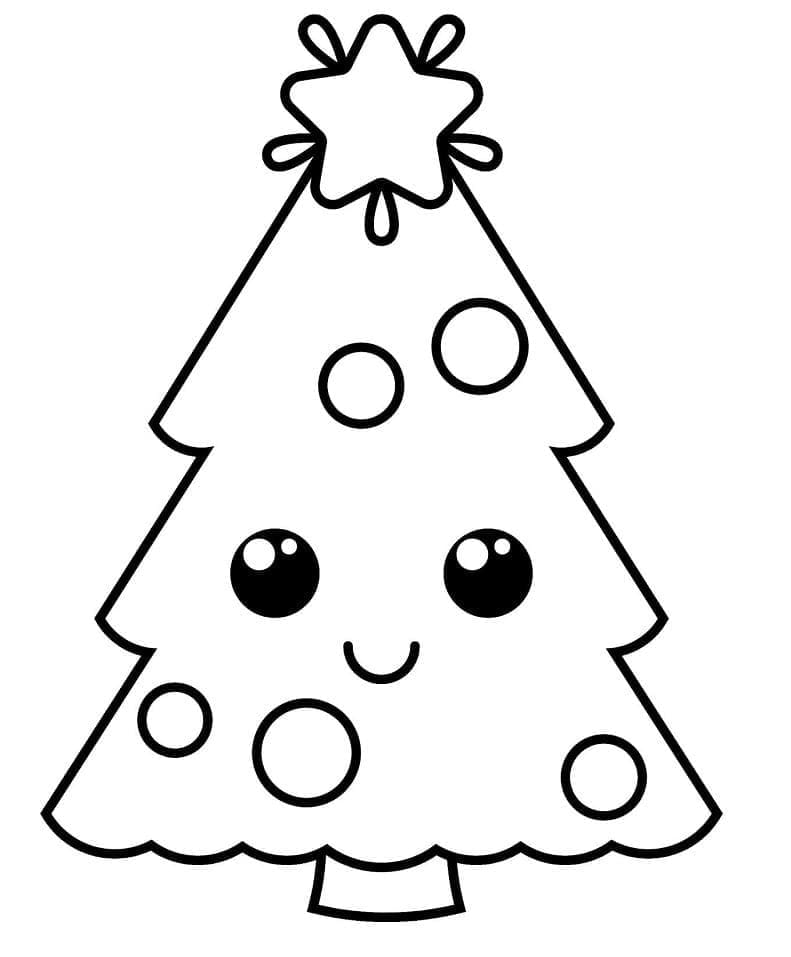 Weihnachtsbaum Für 1-Jährige Kinder ausmalbilder