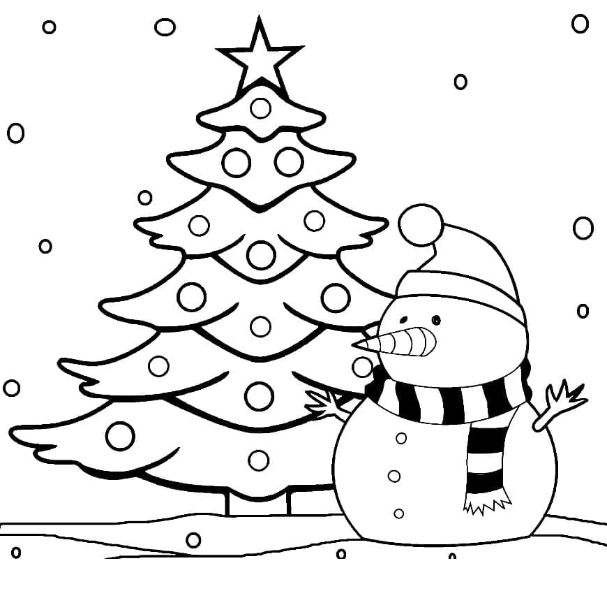 Weihnachtsbaum Für 2-Jährige Kinder ausmalbilder