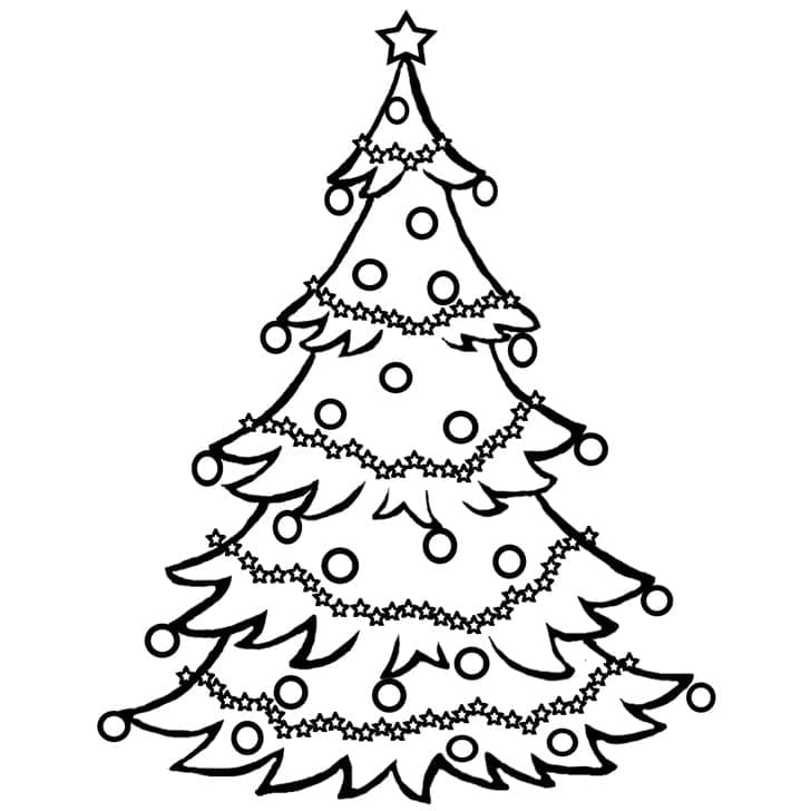 Weihnachtsbaum Für 3-Jährige Kinder ausmalbilder