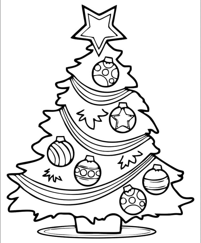 Weihnachtsbaum Für 4-Jährige Kinder ausmalbilder