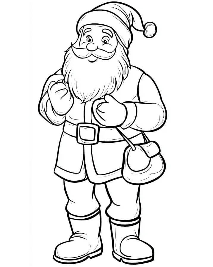 Weihnachtsmann (2) ausmalbilder