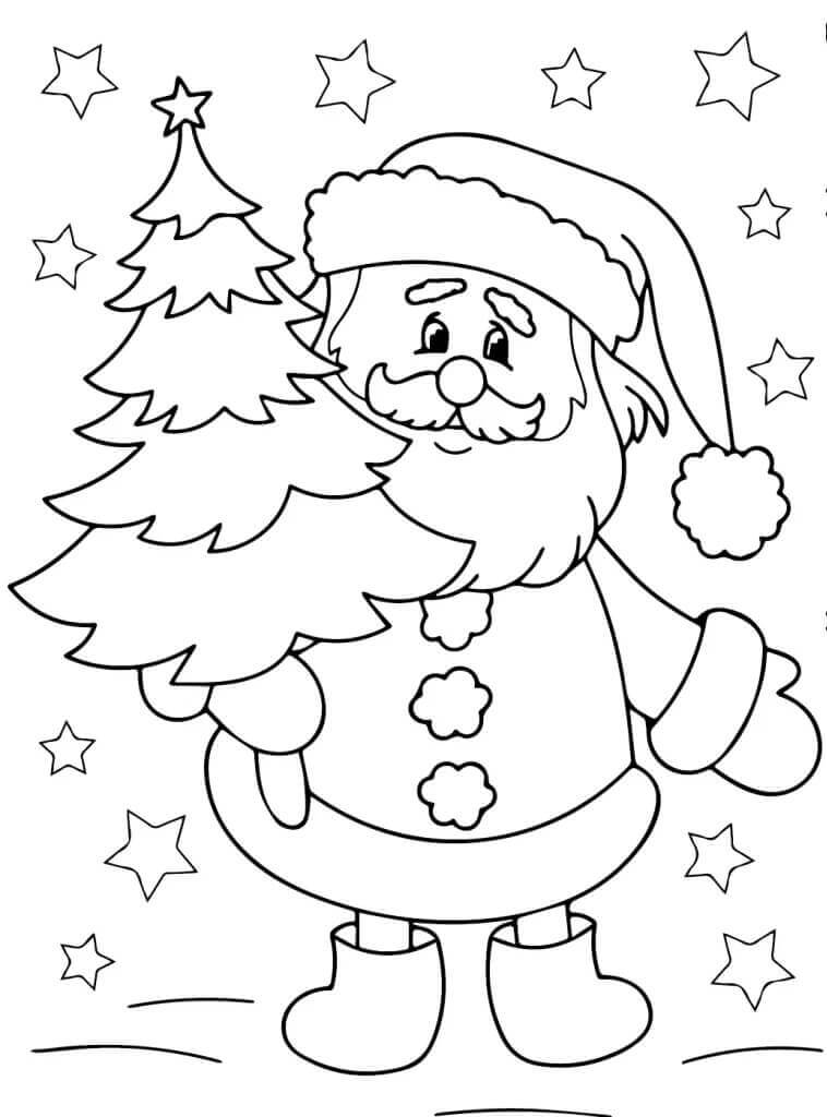 Weihnachtsmann An Weihnachten ausmalbilder