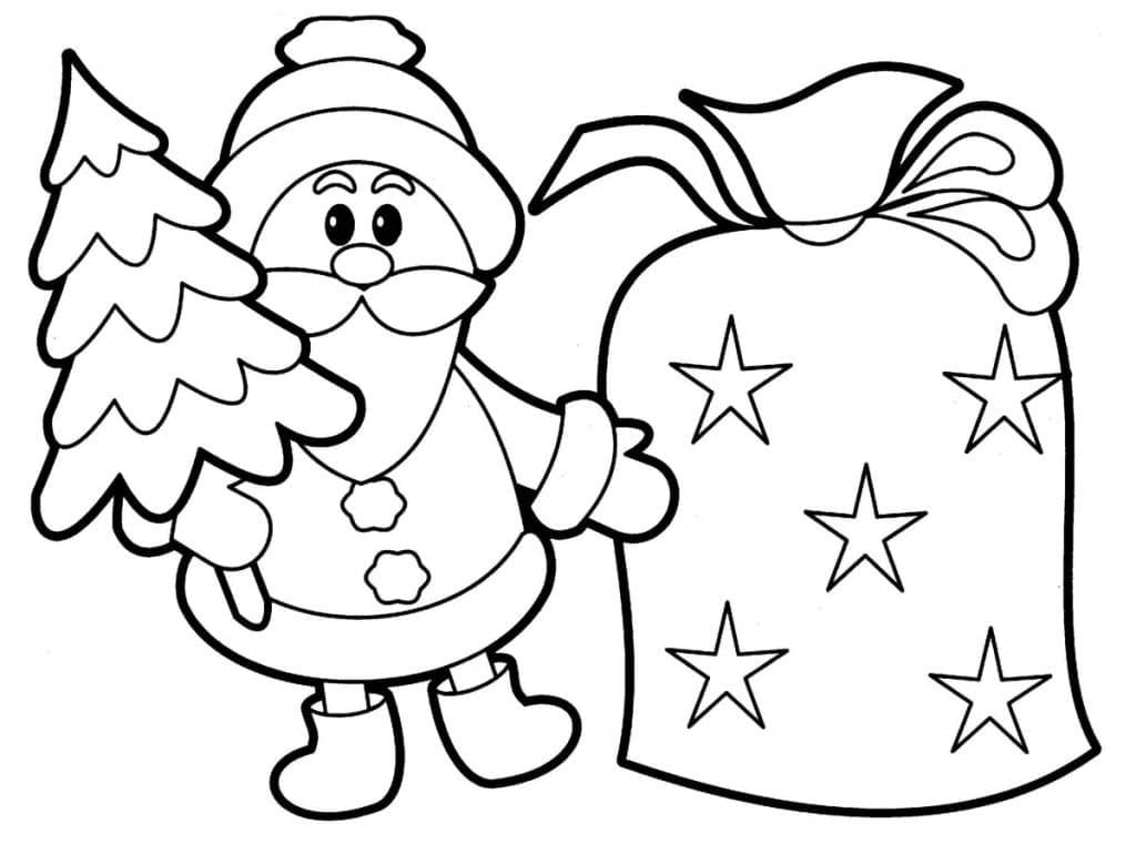 Weihnachtsmann Bild Frei ausmalbilder