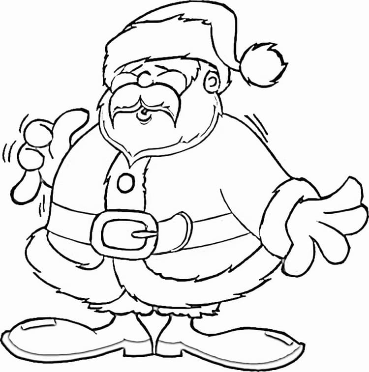 Weihnachtsmann Druckbar Frei ausmalbilder