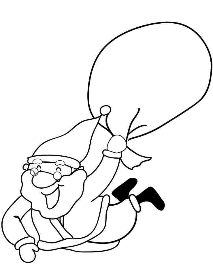 Weihnachtsmann Druckbares Bild ausmalbilder