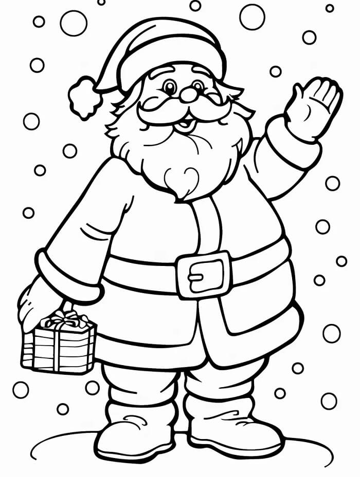 Weihnachtsmann Für 2-Jährige Kinder ausmalbilder