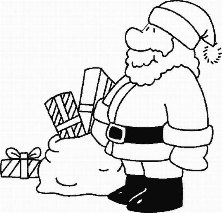 Weihnachtsmann Für 4-Jährige Kinder ausmalbilder