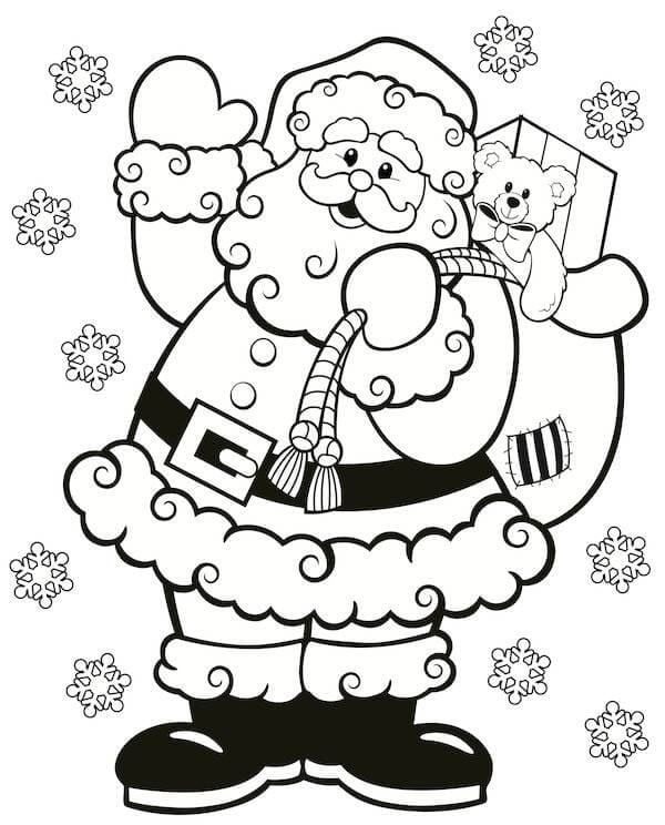 Weihnachtsmann Für 5-Jährige Kinder ausmalbilder