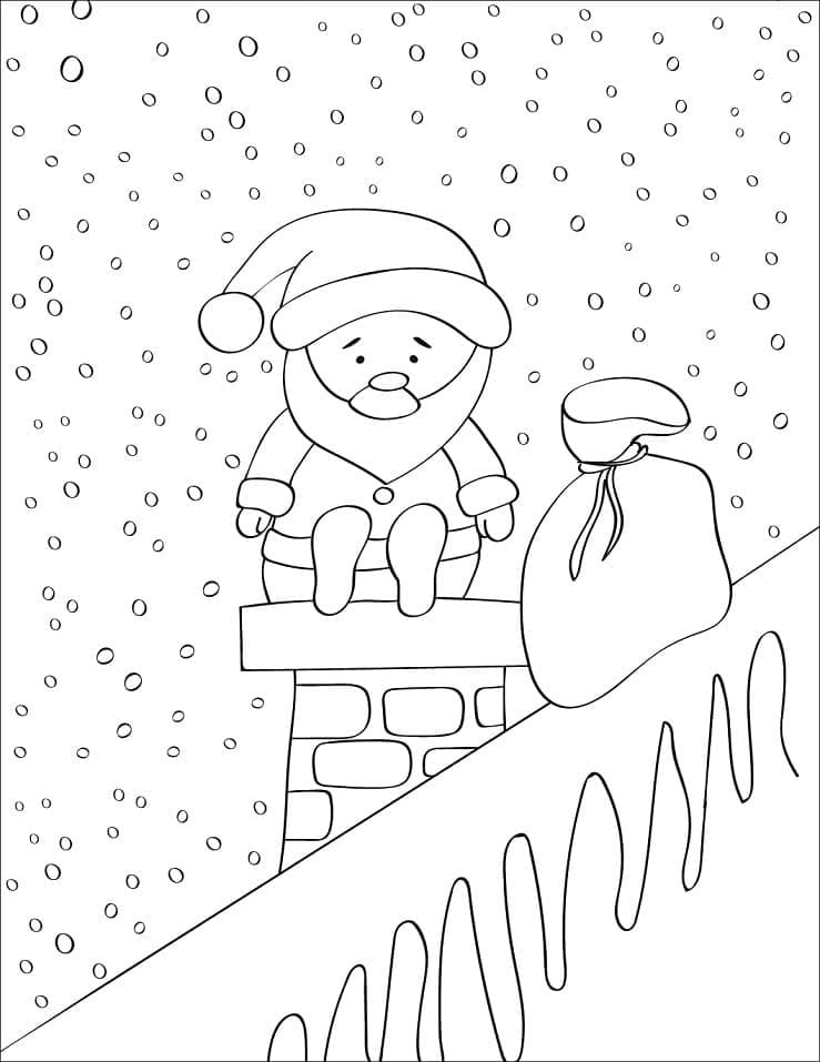Weihnachtsmann Für Kinder ausmalbilder