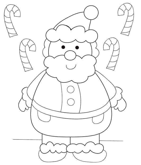 Weihnachtsmann Kostenlos Druckbar ausmalbilder