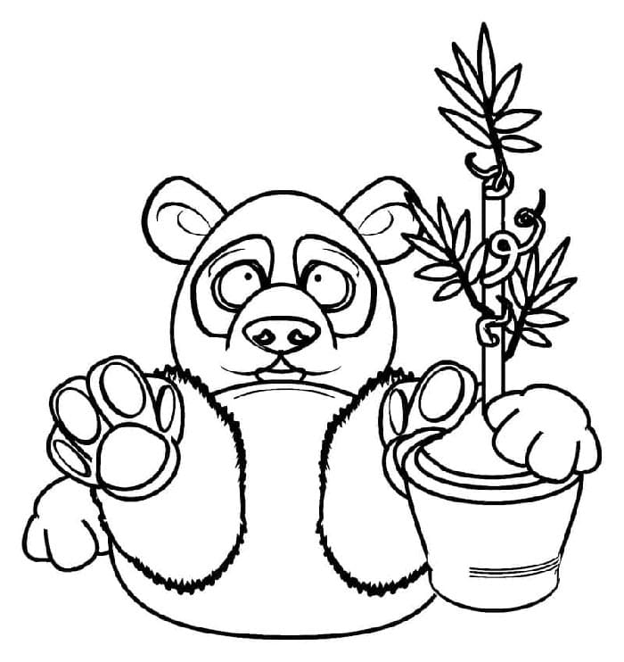 Wilder Panda ausmalbilder