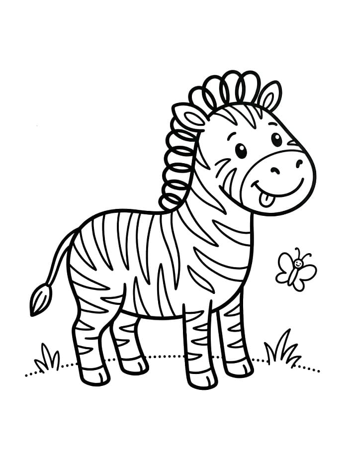Zebra ausmalbilder