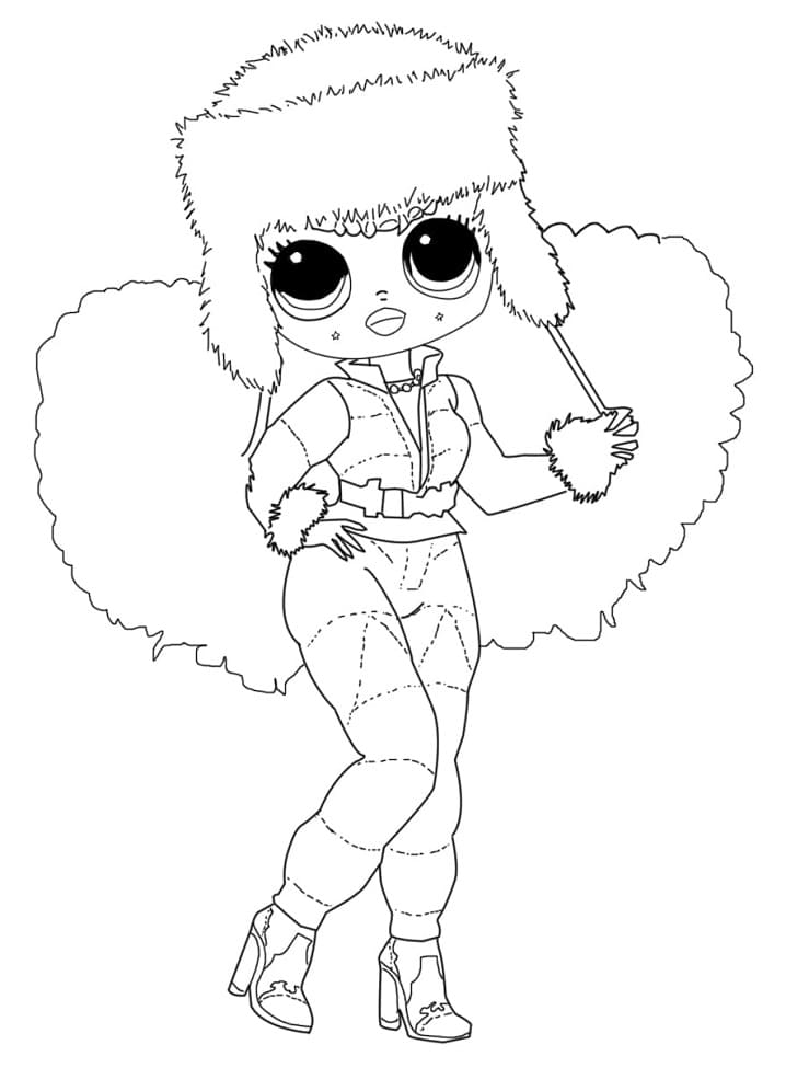 Winter Chill ICY Gurl di LOL OMG ausmalbilder