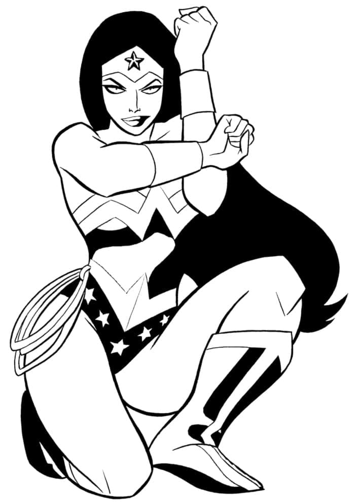 Wonder Woman DC Superheld ausmalbilder