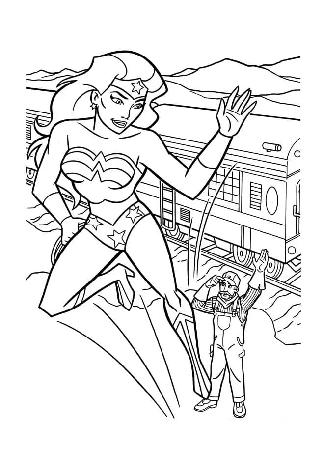 Wonder Woman für 4-jährige Kinder ausmalbilder
