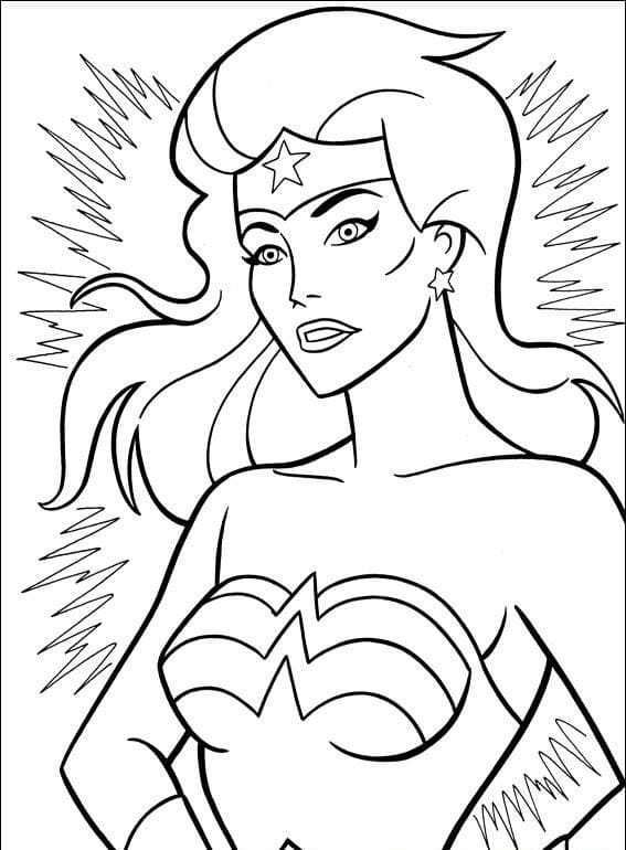 Wonder Woman für 6-jährige Kinder ausmalbilder