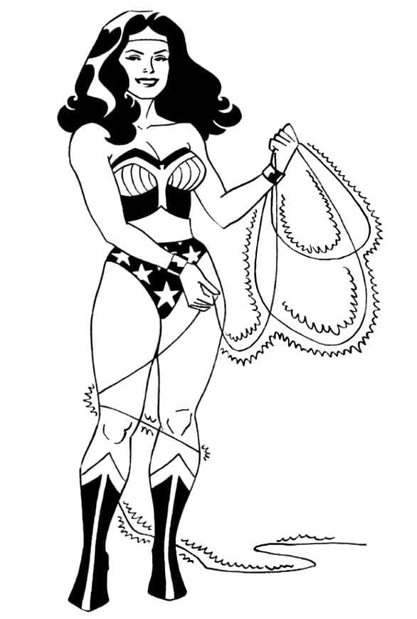 Wonder Woman gratis druckbar ausmalbilder