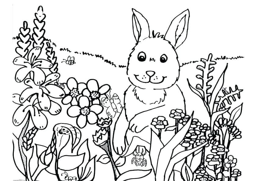 Wundervoller Frühling ausmalbilder