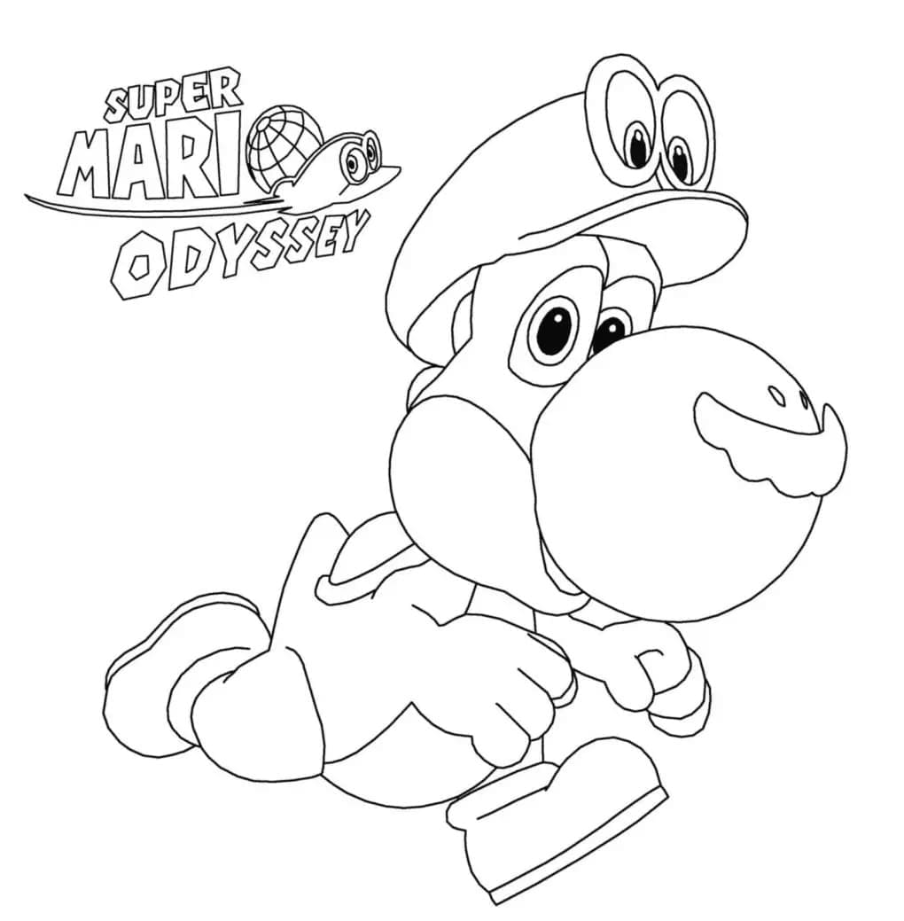 Yoshi Bild Frei ausmalbilder