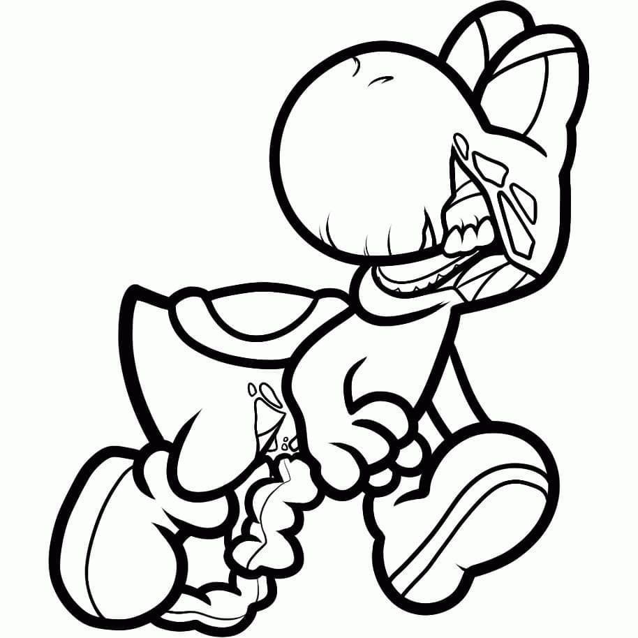 Yoshi Druckbar Kostenlos ausmalbilder
