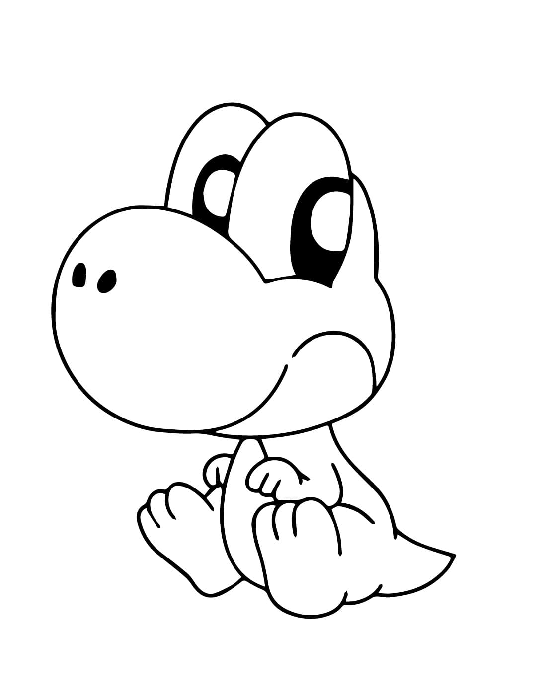 Yoshi Für 1-Jährige Kinder ausmalbilder