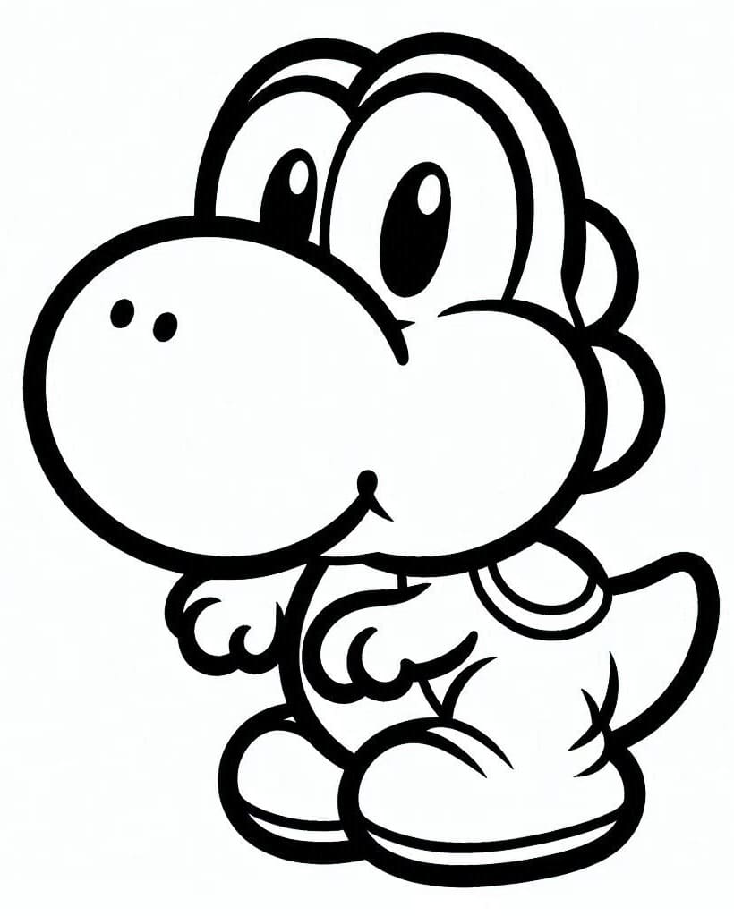 Yoshi Für 3-Jährige Kinder ausmalbilder