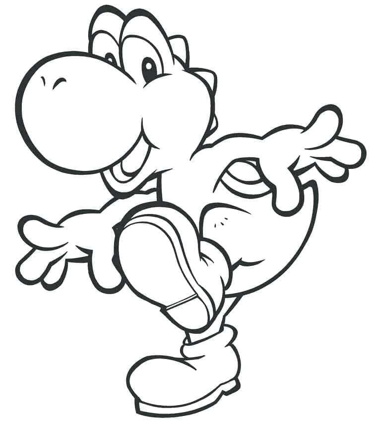 Yoshi Kostenlos Druckbar ausmalbilder