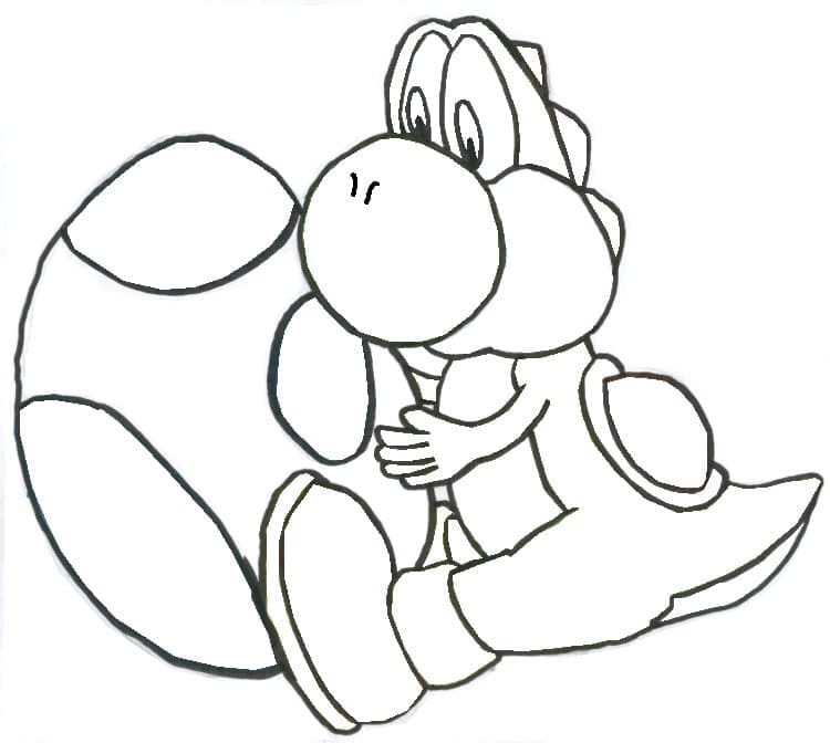Yoshi Zum Drucken Gratis ausmalbilder