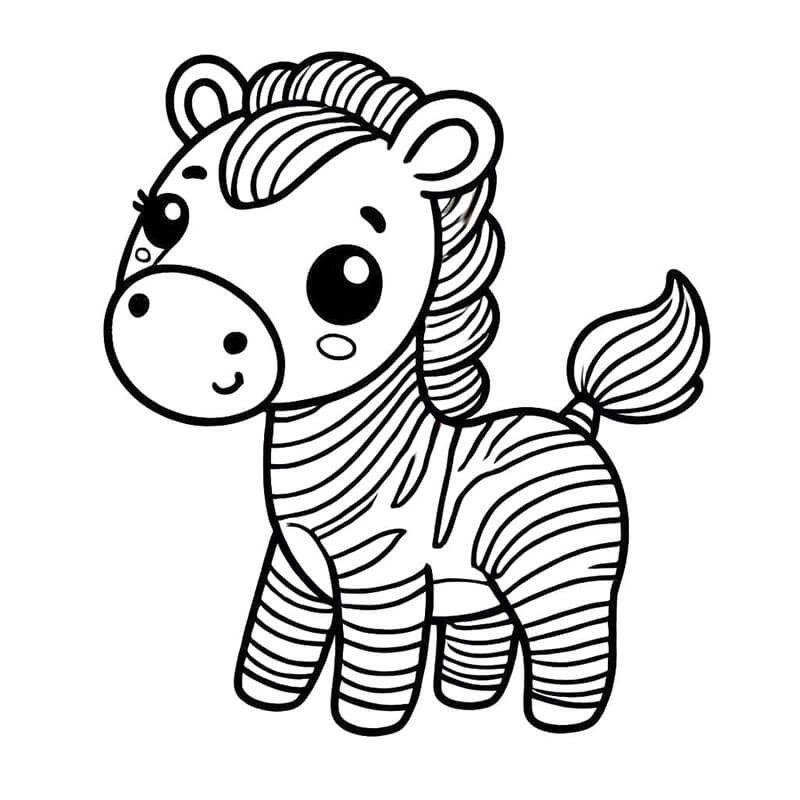 Zebra Druckbar Gratis ausmalbilder