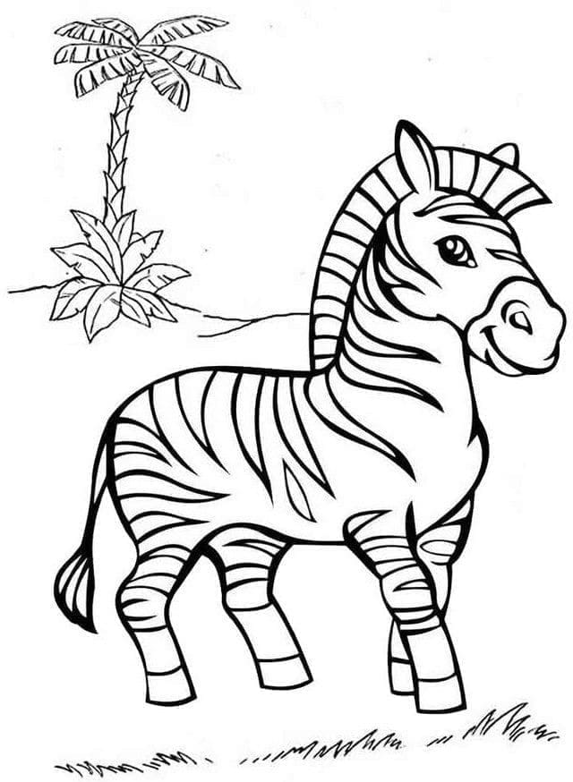 Zebra Druckbar ausmalbilder