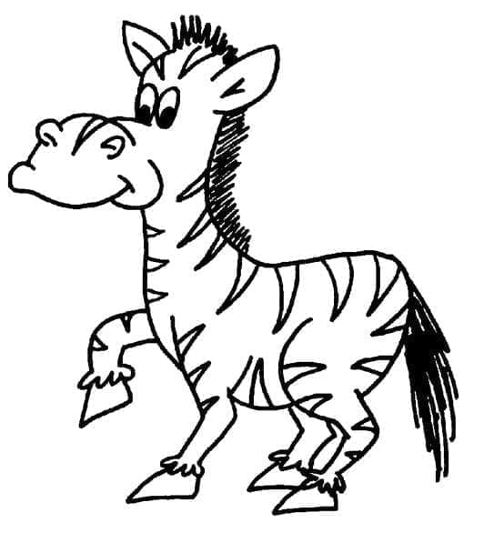 Zebra Kostenlos ausmalbilder