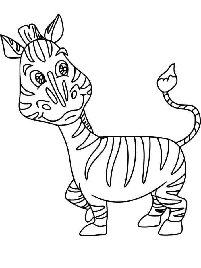 Zebra Kostenloses Bild ausmalbilder