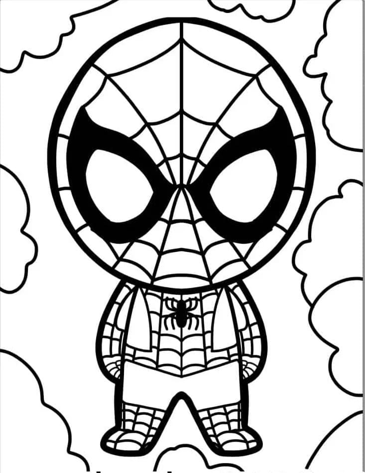Zeichentrickfigur Spiderman ausmalbilder