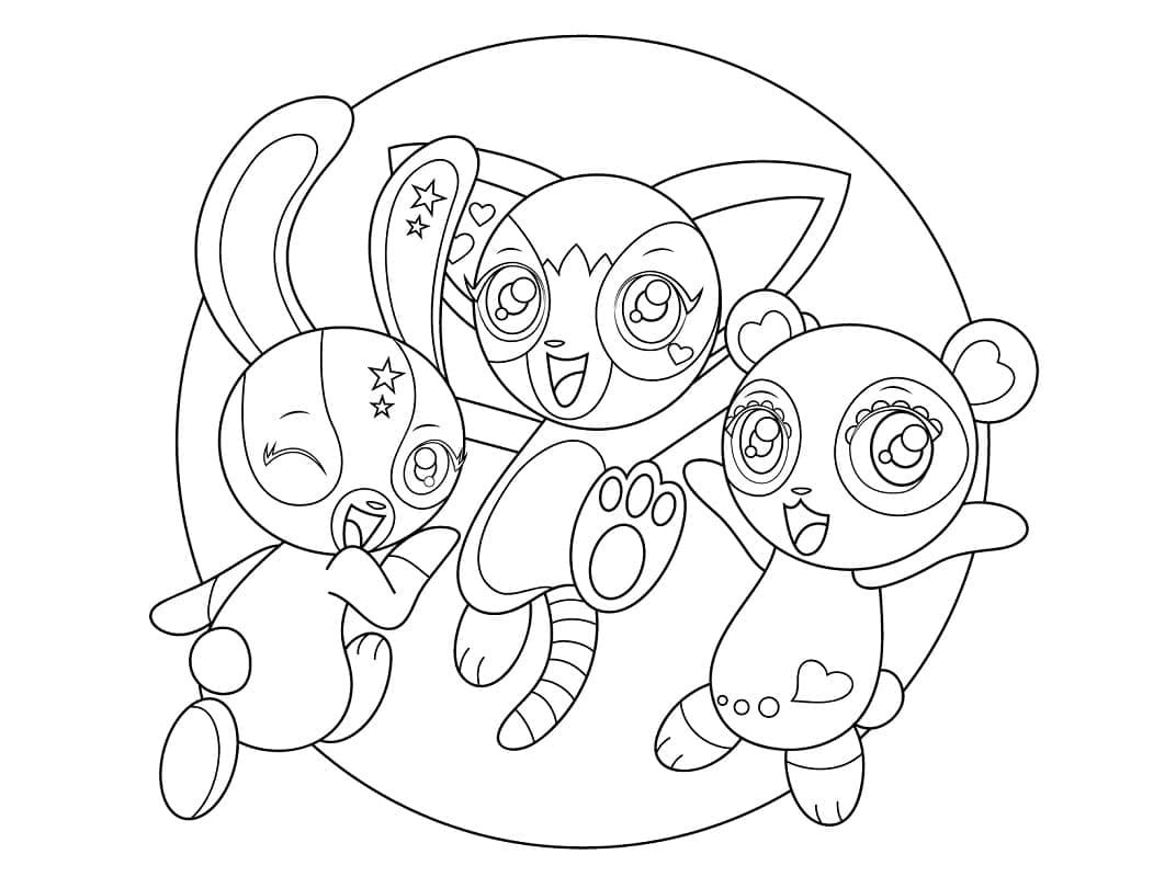 Zoobles Gratis ausmalbilder
